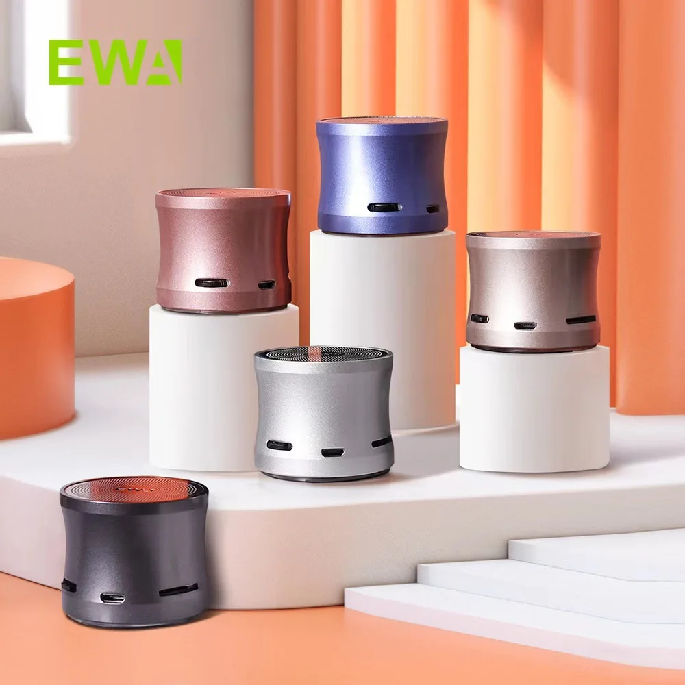 

EWA A109mini Metal Bluetooth Audio Outdoor Portable Card Small Steel Cannon Bluetooth Speaker Mobile Computers Speaker