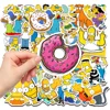 10/30/50pcs Cool The Simpsons Cartoon Stickers Comedy Family Anime Sticker Phone Luggage Laptop Fun Graffiti Decals Kids Toys 3