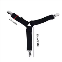 Attaches de drap de lit, sangles élastiques réglables, Clips de préhension pour matelas, support de drap de lit, organisateur pour housse de matelas, 4 pièces 2