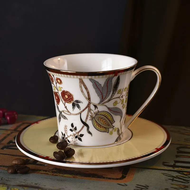 

Bone China Luxury Afternoon Tea Cups and Saucers French Modern Ceramic Coffee Cups Turkish Coffee Cups Tea Cup Set