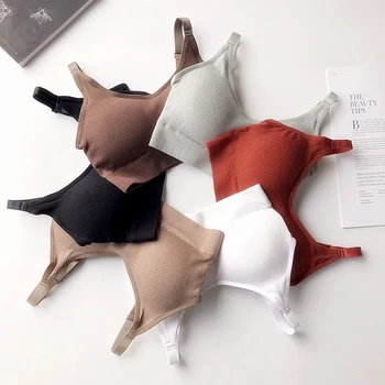 Sexy Underwear Women Gather No Steel Ring Lingerie Bra Tube Top Wrapped Chest Beauty Back Actival Cotton Thin Section Tube Top 4