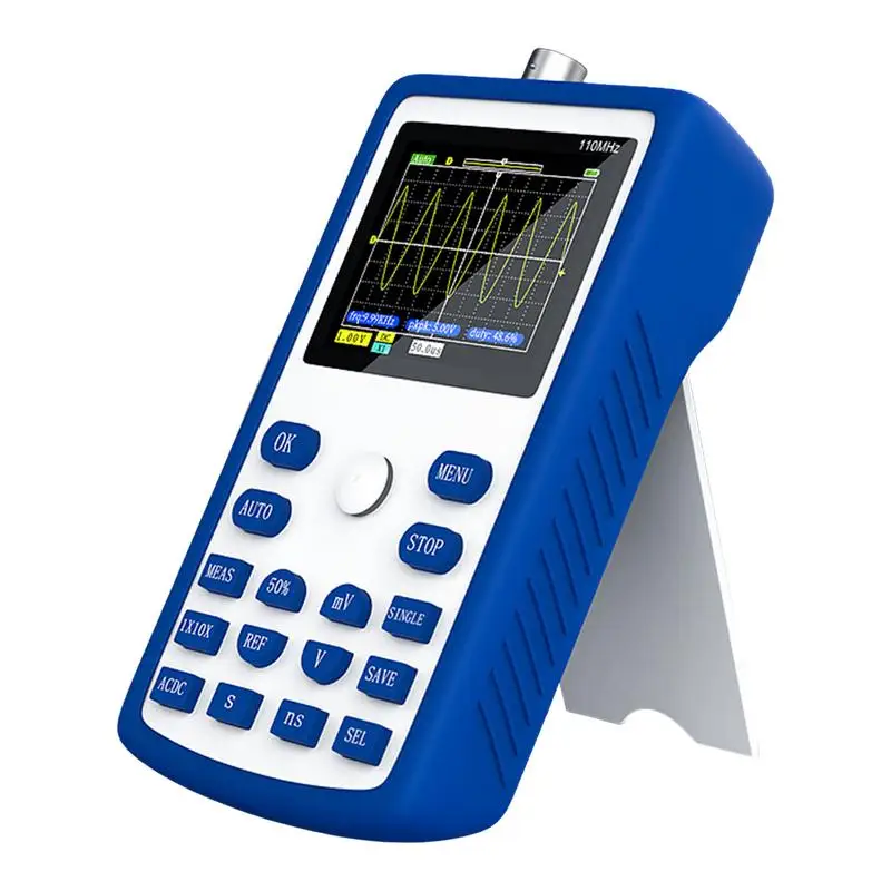 

USB Oscilloscope Handheld Multimeter Signal Generator LCD Display 110Mhz Bandwidth Mini Portable Pocket Oscilloscope