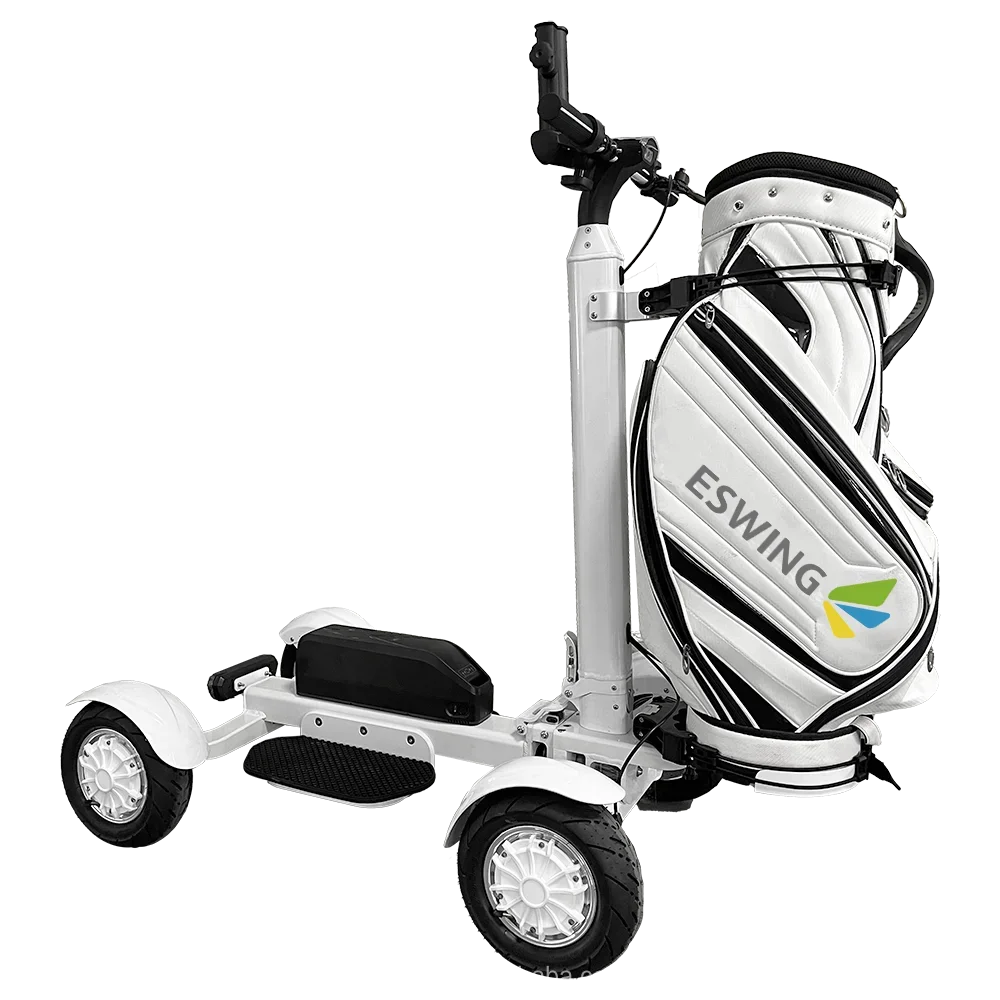 New Design Detachable Caddy 20 Ah Portable 2400w 4 Wheels Folding Electric Scooters Golf Cart