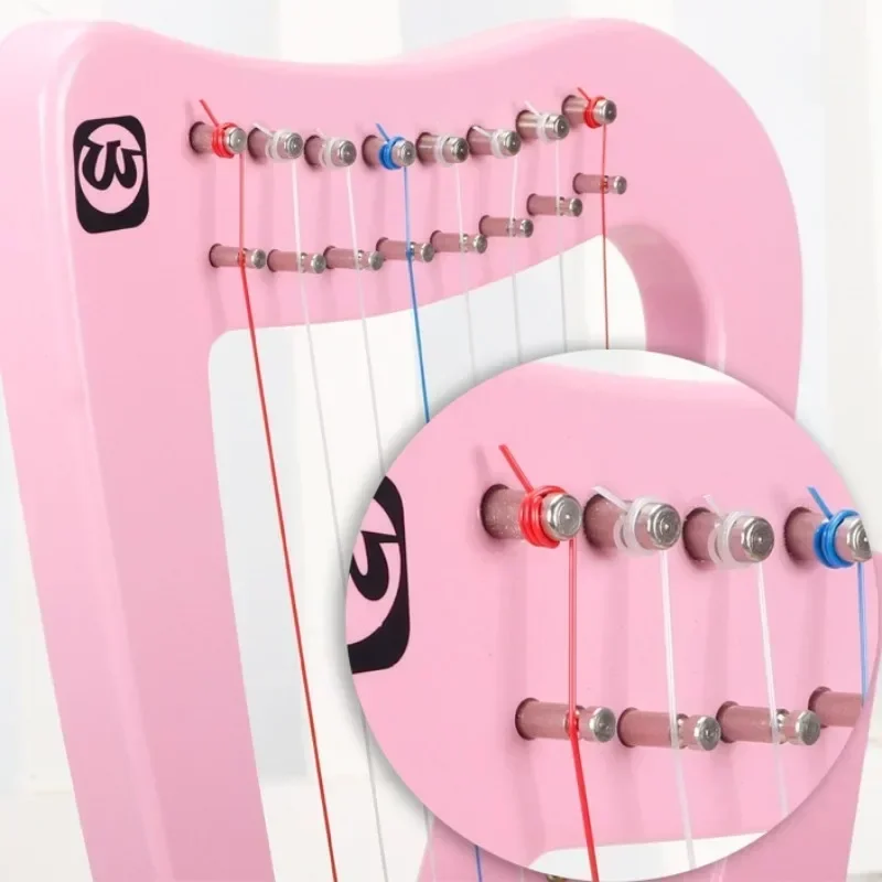 8-string Birch Small Harp Portable Children Beginner Practice Harp Professional Performance Musical Stringed Instrument