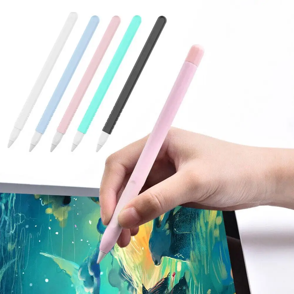 

For Apple Pencil 2 Case Protective Cover Soft Silicone 2nd Gen Grip Holder Stylus Silicone IPad Pen Cover Skin For Apple Pe V9H0