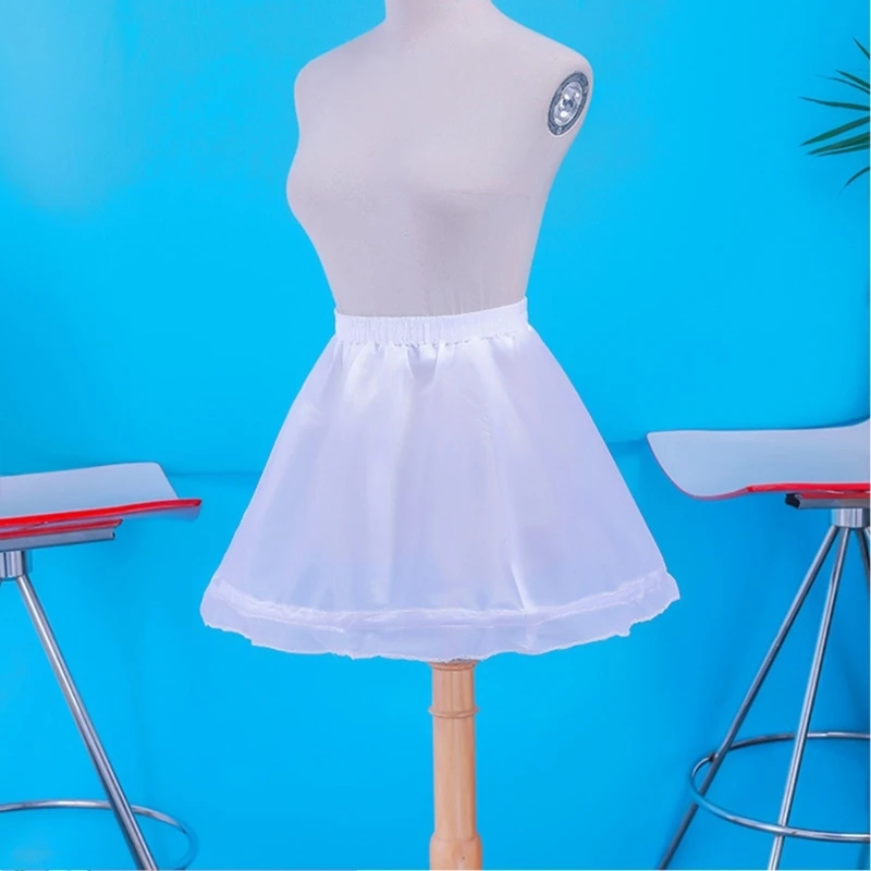 Girl Crinoline Underskirt for Lolita Dress with hoop Little Girl Under skirt Short Underskirt A-line Petticoat