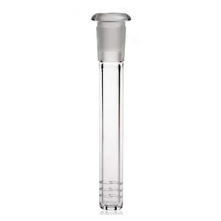 4 Pcs 4.7" Clear Glass DownStem Diffuser 14mm Male Down Stem with 2 Cleanning Brushes