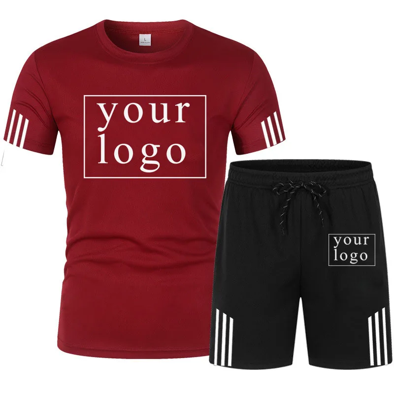 Your Own Design Brand Logo/Picture Personalized Custom Anywhere Men Women DIY Short sleeved suit Fashion New