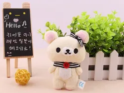 Kawaii Rilakkuma Plush Bear Doll - Cute Room Decor & Gift (11cm pendant A)