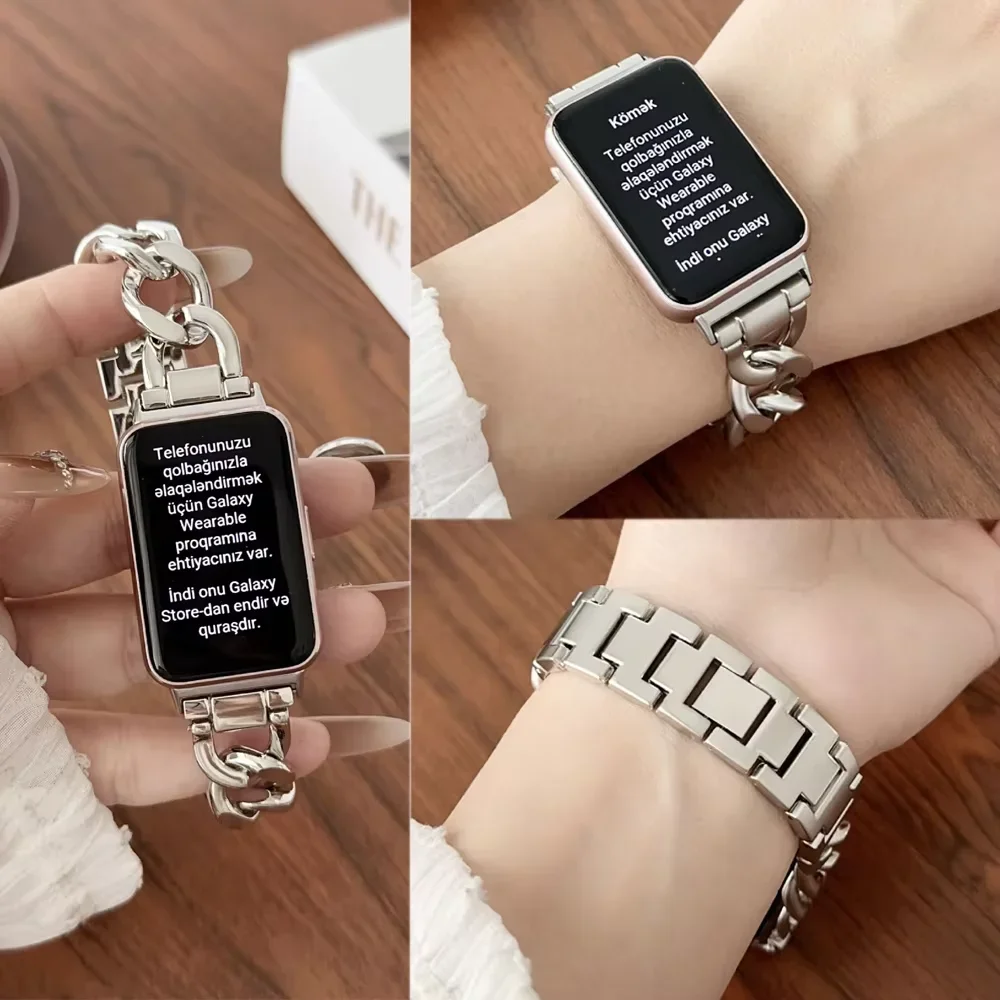 Stainless Steel Metal Chain Watchband Accessories