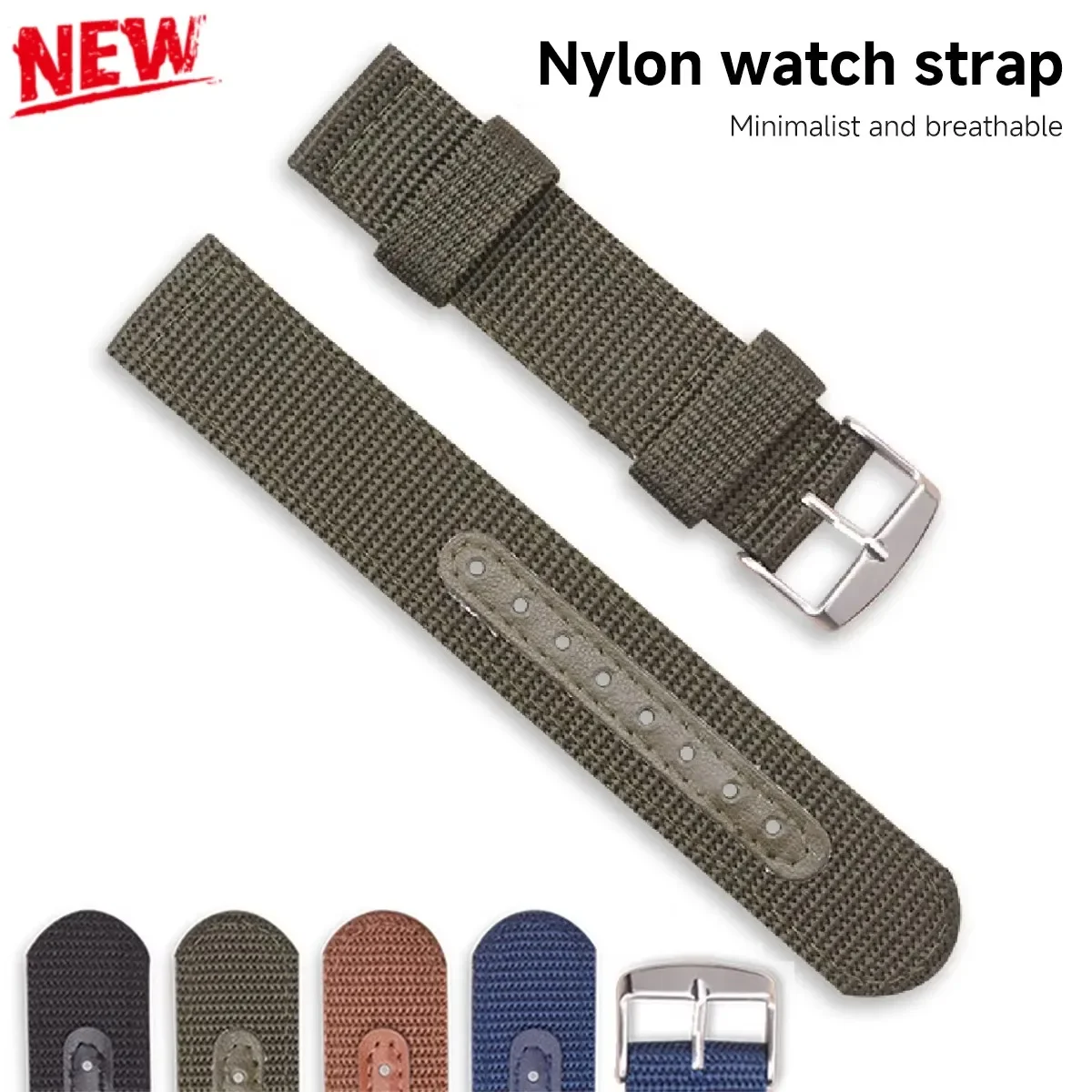 Premium Nylon Canvas Watch Band - Soft, Durable & Stylish Sports Wristband
