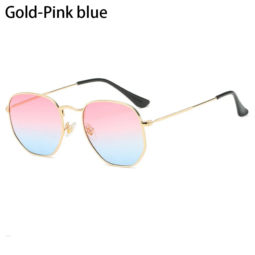 Unisex Round Metal Frame Sunglasses with UV400 Protection