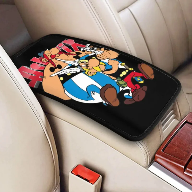 

Asterix And Obelix Center Console Protective Cushion Pad for Cars Car Interior Cushion Armrest Cover Mat Automobiles Armrest Pad