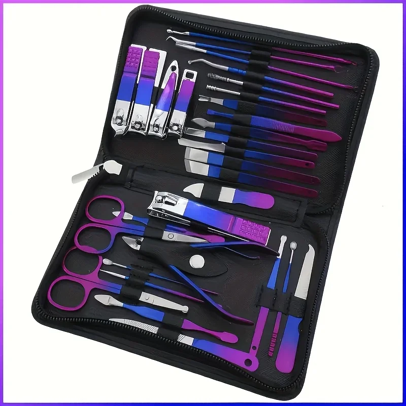 30 Piece Stainless Steel Nail Care Kit