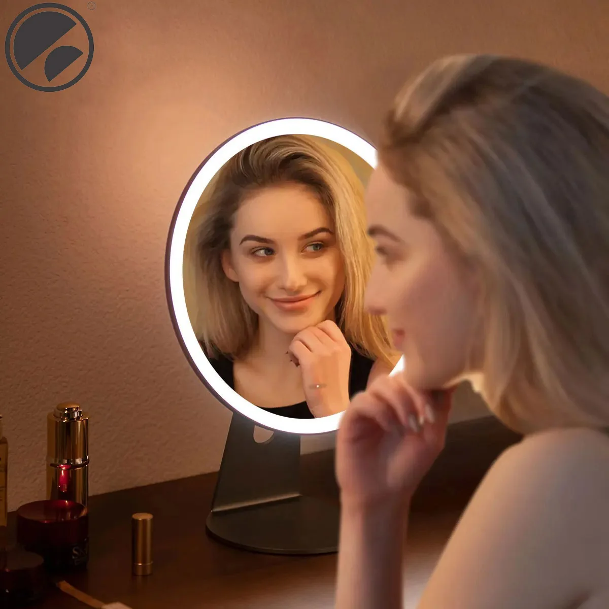 Makeup Mirror With Light White LED Daylight Vanity Mirror 3 Modes With Light Gift USB Cable