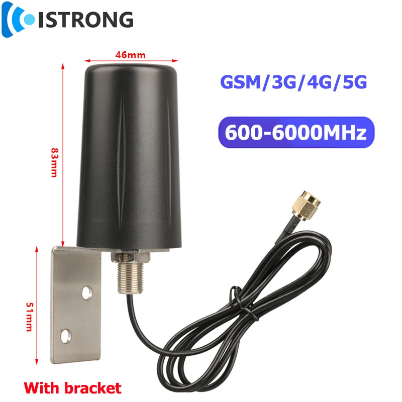 

GSM/3G/4G/5G Outdoor Cabinet Waterproof Antenna Amplifier Long Range Omni Signal Booster for Charging Pile 10dBi 600-6000MHz SMA