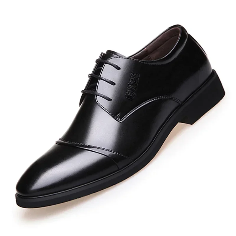 Handcrafted Mens Oxford Shoes Patent Calfskin Leather Brogue Dress Shoes Classic Business Formal Man