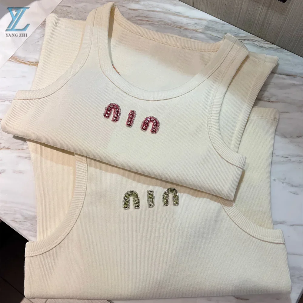 

Женская универсальная майка с нитками, белый укороченный топ на весну и лето, 2024