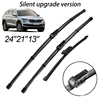 For Skoda Kodiaq 2016 - 2023 Windshield Windscreen Window Rain Brushes 24"21"13" Front & Rear Wiper Blades Set Silent upgrade 1