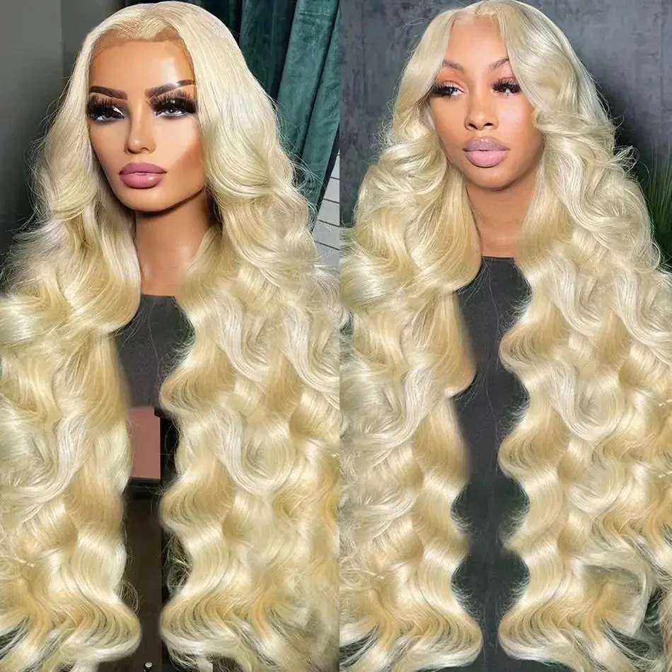 

HD Transparent 613 Blonde Body Wave Wig for Women Choice 13x6 Lace Front Human Hair Curly Wigs PrePlucked 200 Density Bob Wigs