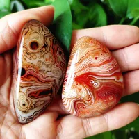 Natural Lace Stone Sardonyx Agate Palm Hand Play Witchcraft Meditation Spiritual Decor Home Decoration Healing Crystals 2