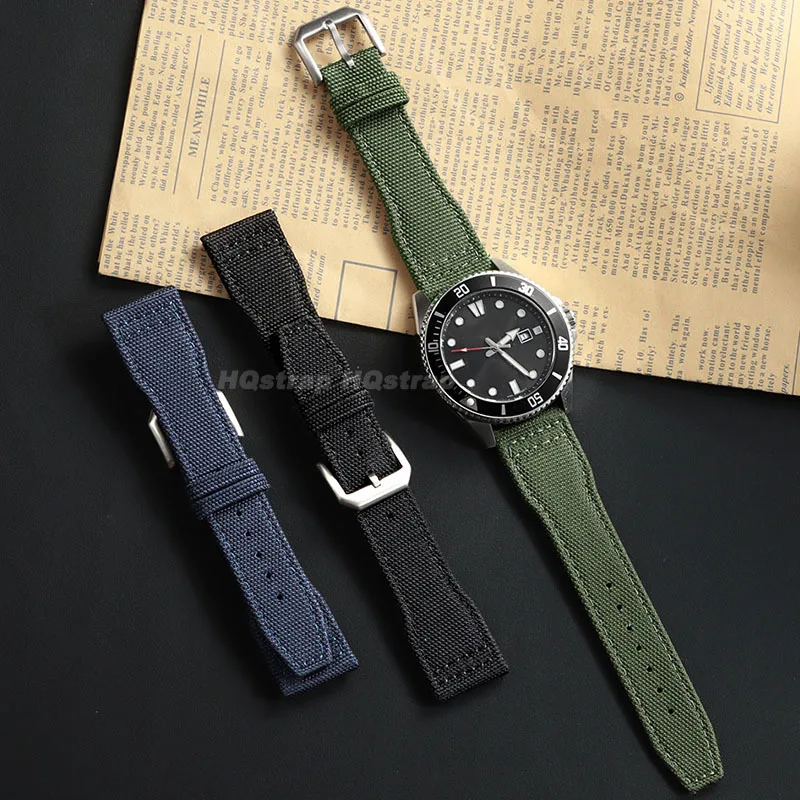Nylon Canvas Sport Watch Strap – Universal Replacement Wristband