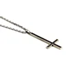 MKENDN Gothic Style 100% 925 Sterling Silver Inverted Cross Pendant Necklace For Men Women Pray Jewelry Gifts 6