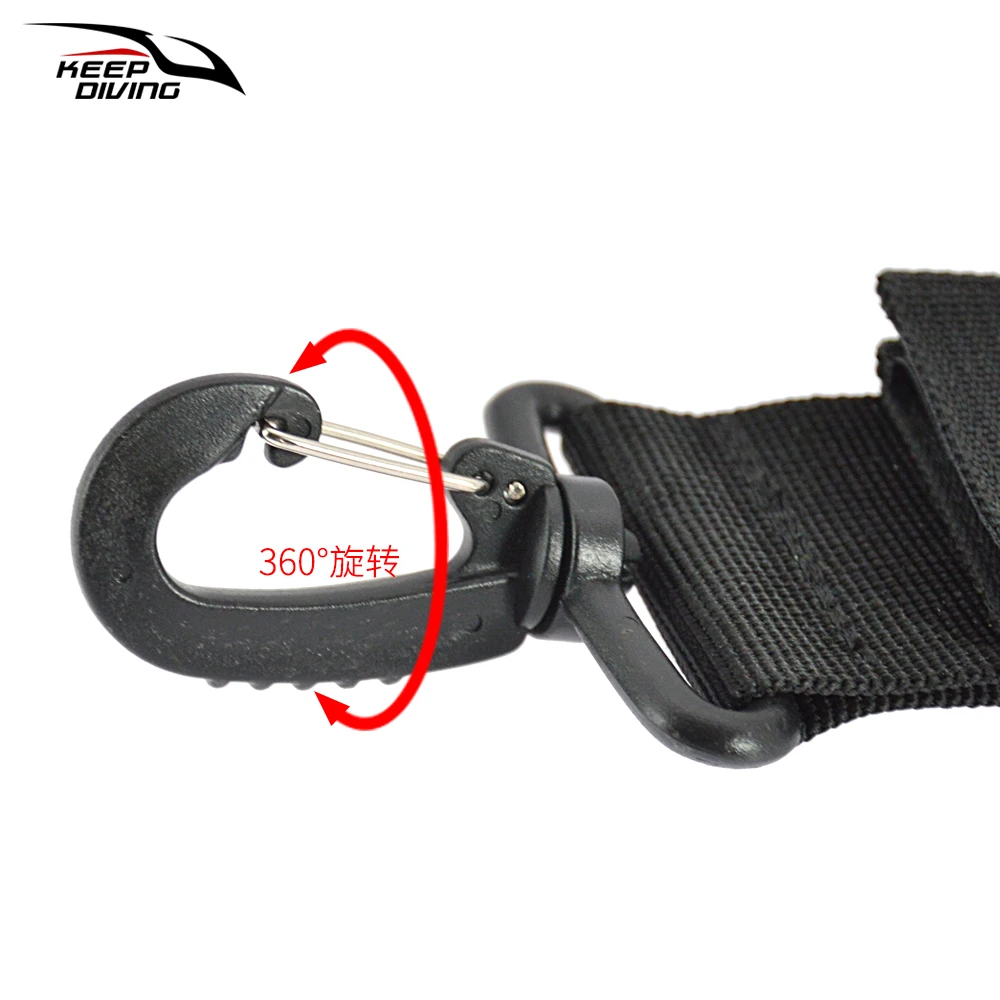 1Pcs Stainless Steel Diving Scissors Cover With 360&deg; Rotating Quick Release Buckle diving scissors cover