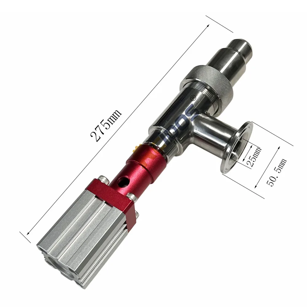 RCIDOS Chuck 50.5 공압식 안티 드립 충전 헤드, 304SUS 스테인레스 스틸 충전 기계 배출 노즐, 1개 가격
