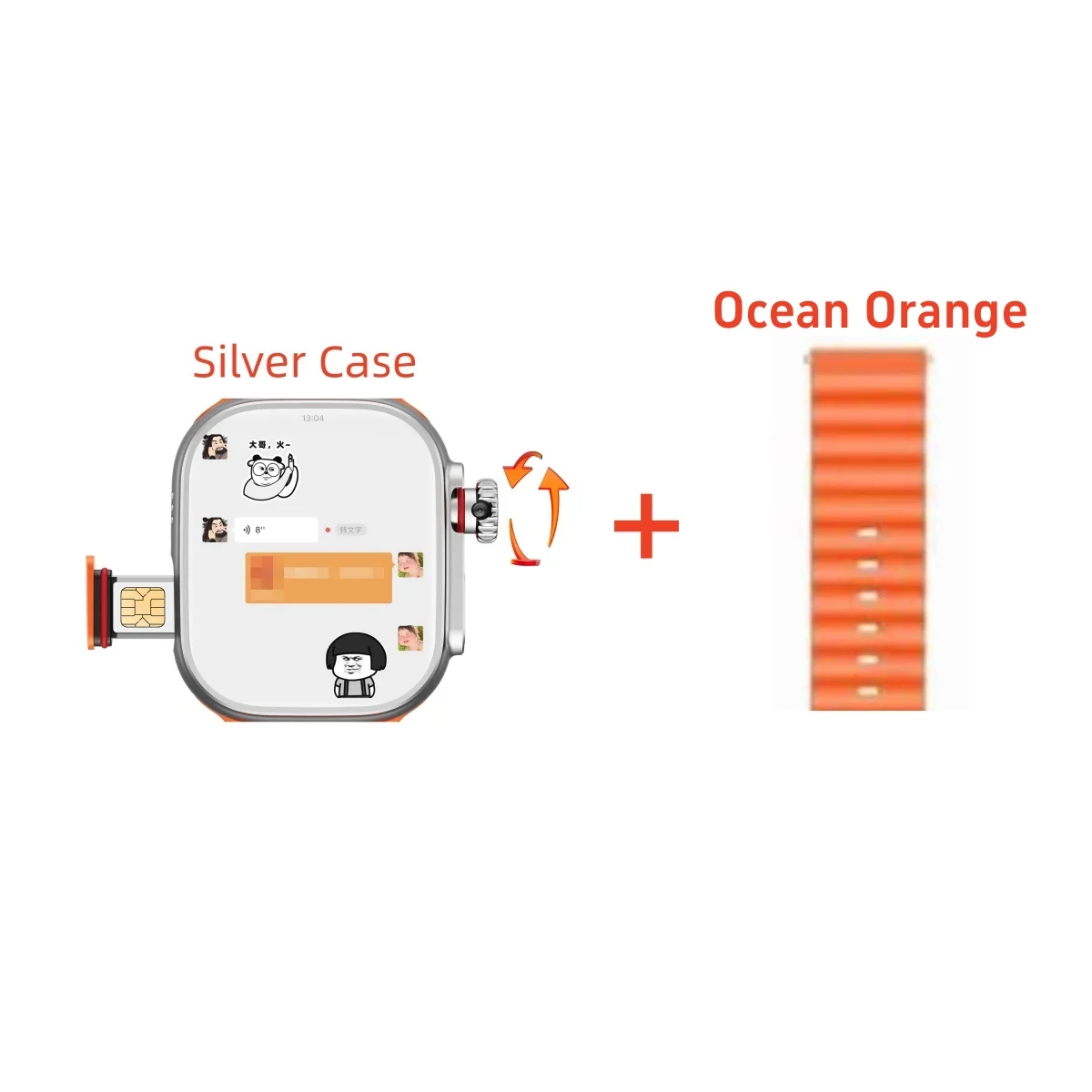 CDS9 S9 Ultra Android Smartwatch 4G/5G SIM card WiFi GPS Camera Play Store Heart Rate Blood Pressure 2.2 inch Amoled Smart Watch 12