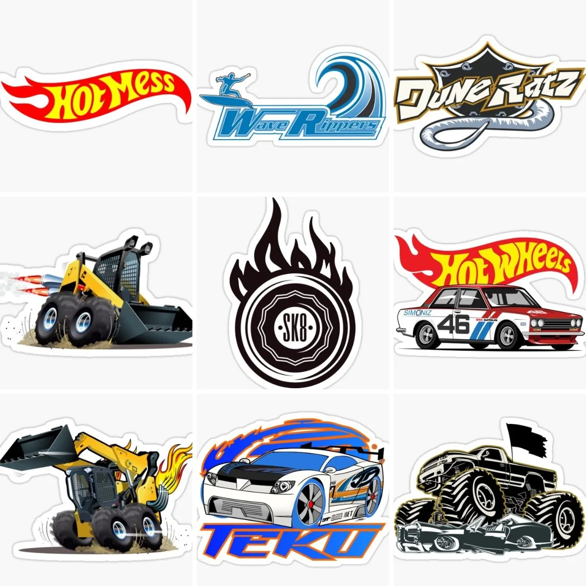 Hot Car Wheel Color Adesivi Creativi Vinile Moto Car Truck Accessori Casco Da Bicicletta Racing Off-Road Boat Decalcomania In Pvc 2023