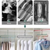 5pcs Space Saving Clothes Rack 9 Hole Magic Clothes Hanger Multicolor Hangers Clothing Organizer Hanger Plastic Clothes Rack 3