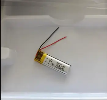 Litio 3,7 V 501030 051030   120mah con scheda di protezione, utilizzata per bluetooth MP3, batteria al litio MP4 1 pz/lotto