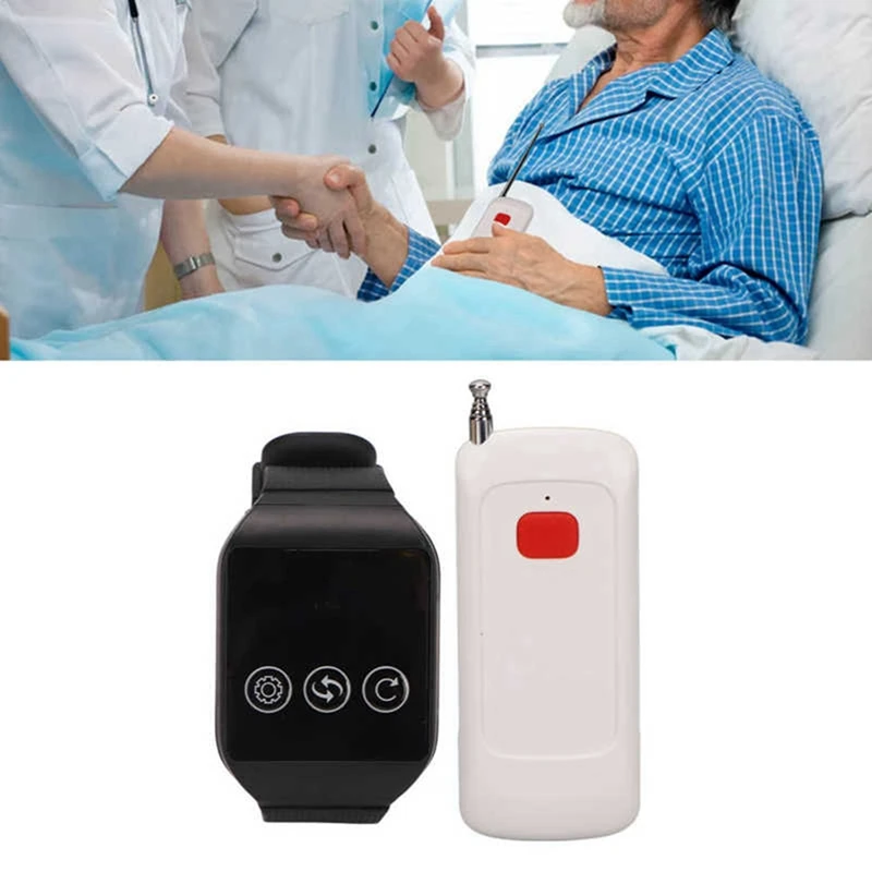Wireless Nurse Call System Wireless Caregiver Pager Alert Button Waterproof For Home