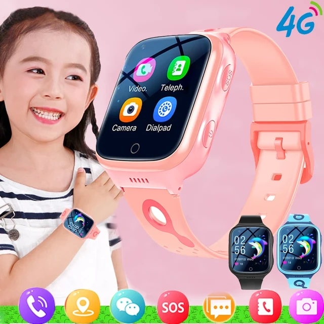 Reloj Inteligente 4g Para Niños, Dispositivo Con GPS