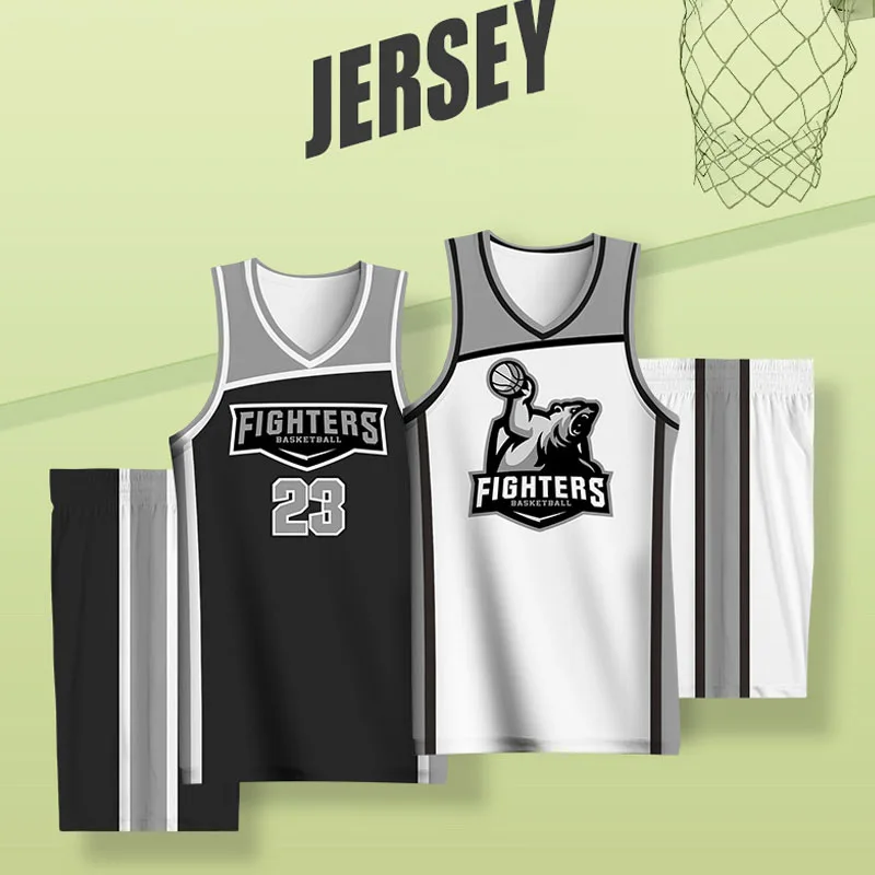 

BASKETMAN Basketball Sets For Men Customizable Hot Press Printed Team Name Number Logo Jerseys Shorts Uniforms Fitness Tracksuit