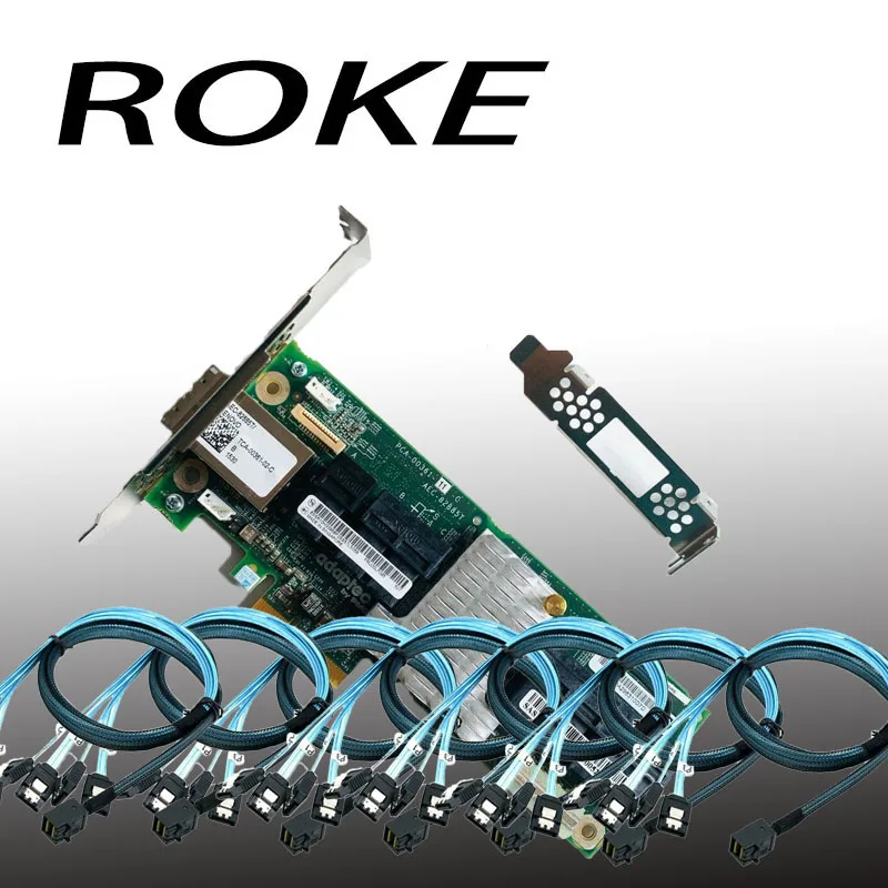 Adaptec 확장기 카드, 82885T + 7*8643 케이블, 2283400-R AEC-82885T, 36 포트, 12 Gb/s