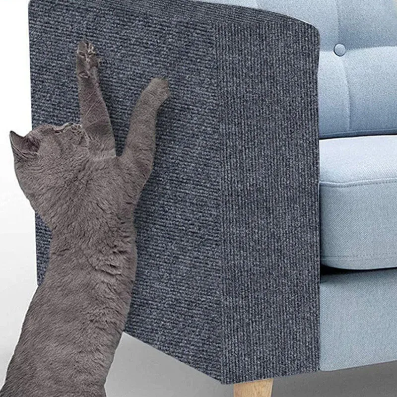 Cat Scratching Furniture Cat Scratcher Sofa Cat Crawling Mat Grinding Climbing Frame Sofa Protection Self-adhesive Carpet Cats Scratch Board Cats Toys