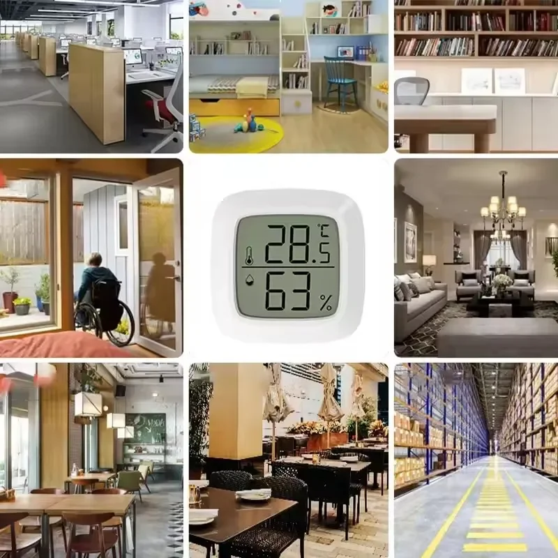 Digital Thermometer Hygrometer Room Temperature Gauge Humidity Meter
