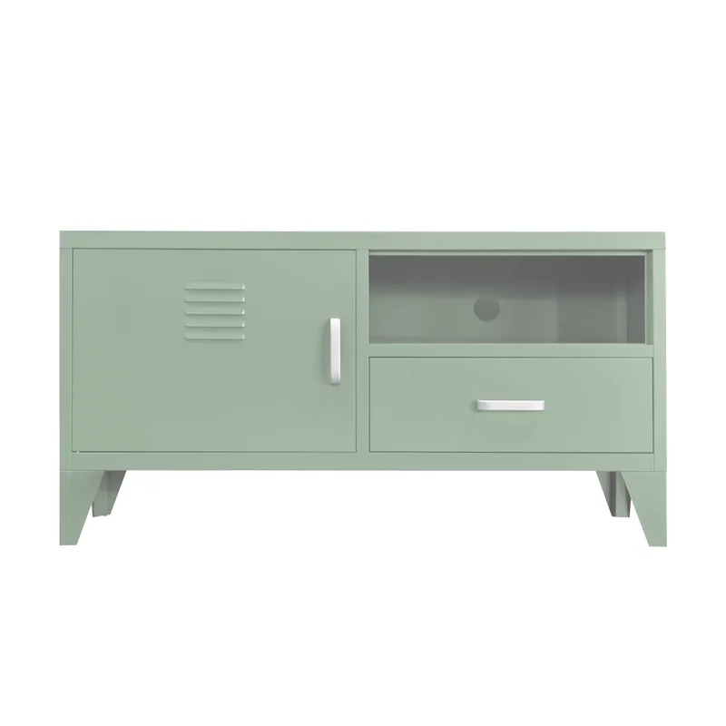 

Cold rolled steel plate cabinet 2 doors steel sideboard