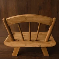 Newborn Photography Props Vintage Wooden Chair Bed Baby Furniture for Infant Photo Shooting Fotografia Posing Babies Accessories 4
