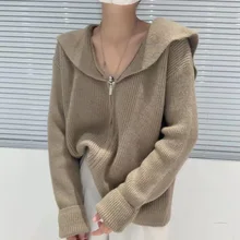 

Womens Sweaters Fall 2021 Women Clothing Oversize Autumn Vintage Loose Winter Sweater Knitted Women Cardigan Knit Button Maxi