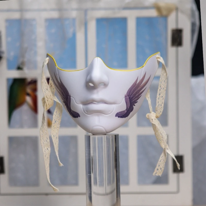 Elegant Masquerade Beauty Mask - Women's Half Face Costume Accessory for Halloween and Cosplay Parties