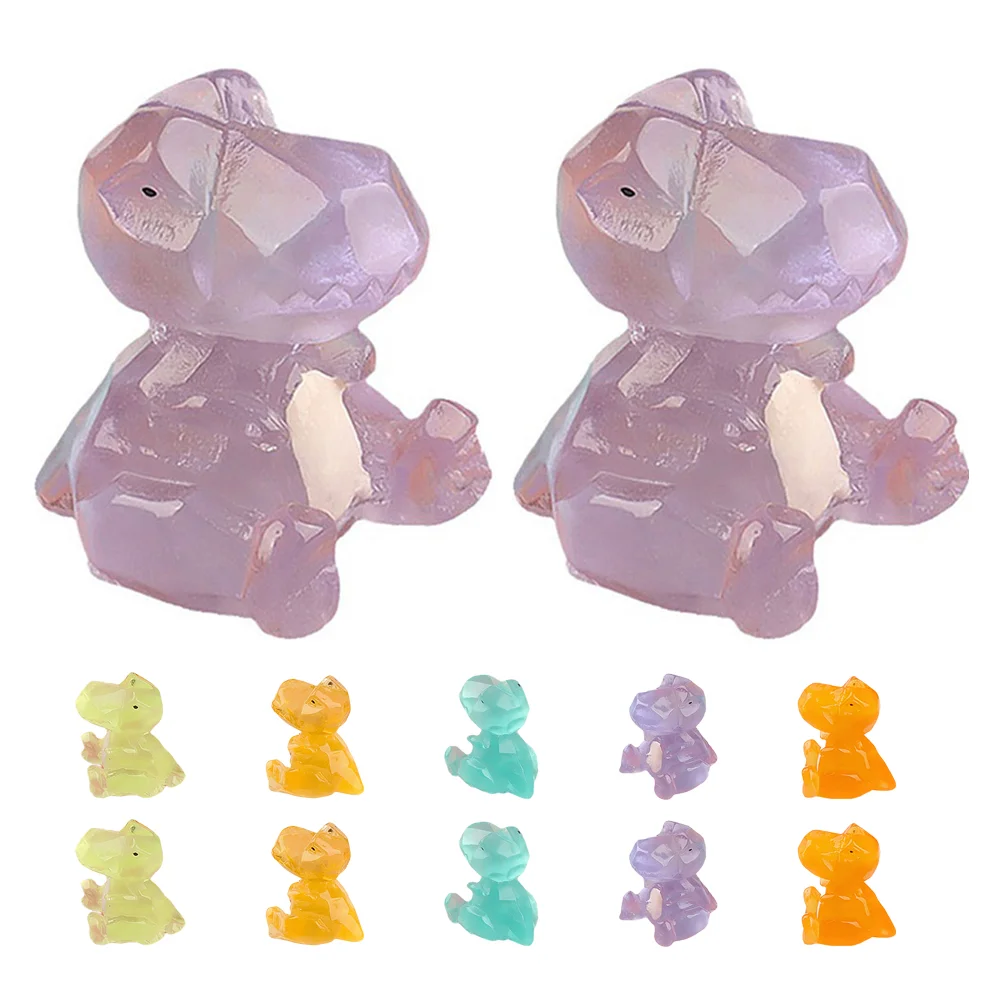 

Micro Landscape Ornament Yard Dinosaur Decorative Decorations Miniature Glow The Dark Figures Tiny Figurines Car
