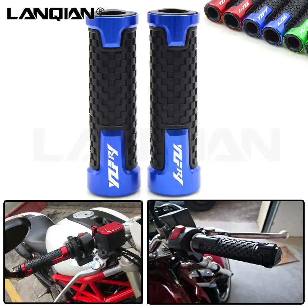 

For Yamaha YZF R1 R1M 7/8 22MM Motorcycle Handlebar Grips Hand Bar Grips YZF R1 R1M 2004-2018 2014 2015 2016 2017 Accessories