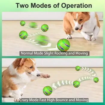 Automatic Dog Toy Bright Led Lights Interactive Enrichment Puppy Toys Interactive Ball For Playful Engagement Remote Control 5