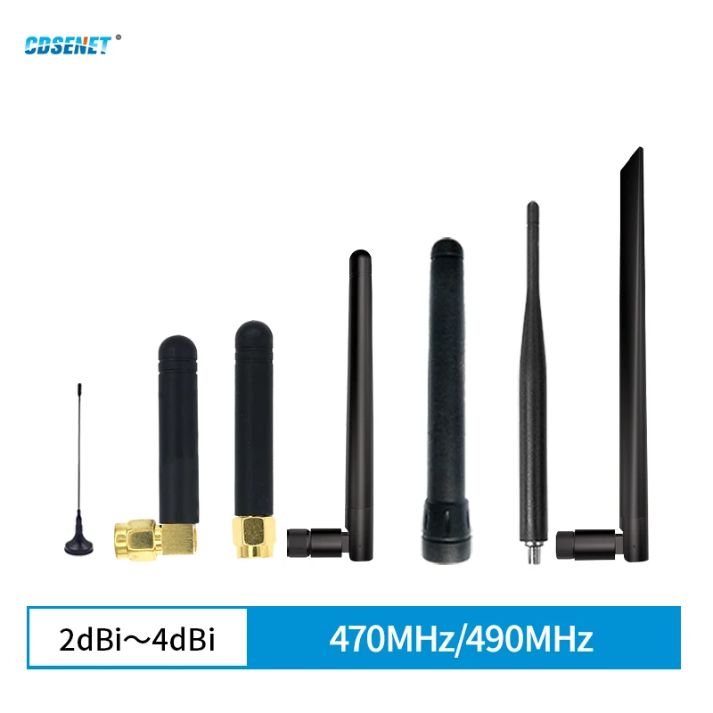 

2pcs 470MHz 490MHz Omnidirectional Wifi Antenna 2-4dBi SMA J for Hotspot Routers Radio Camera Networking Module Modem