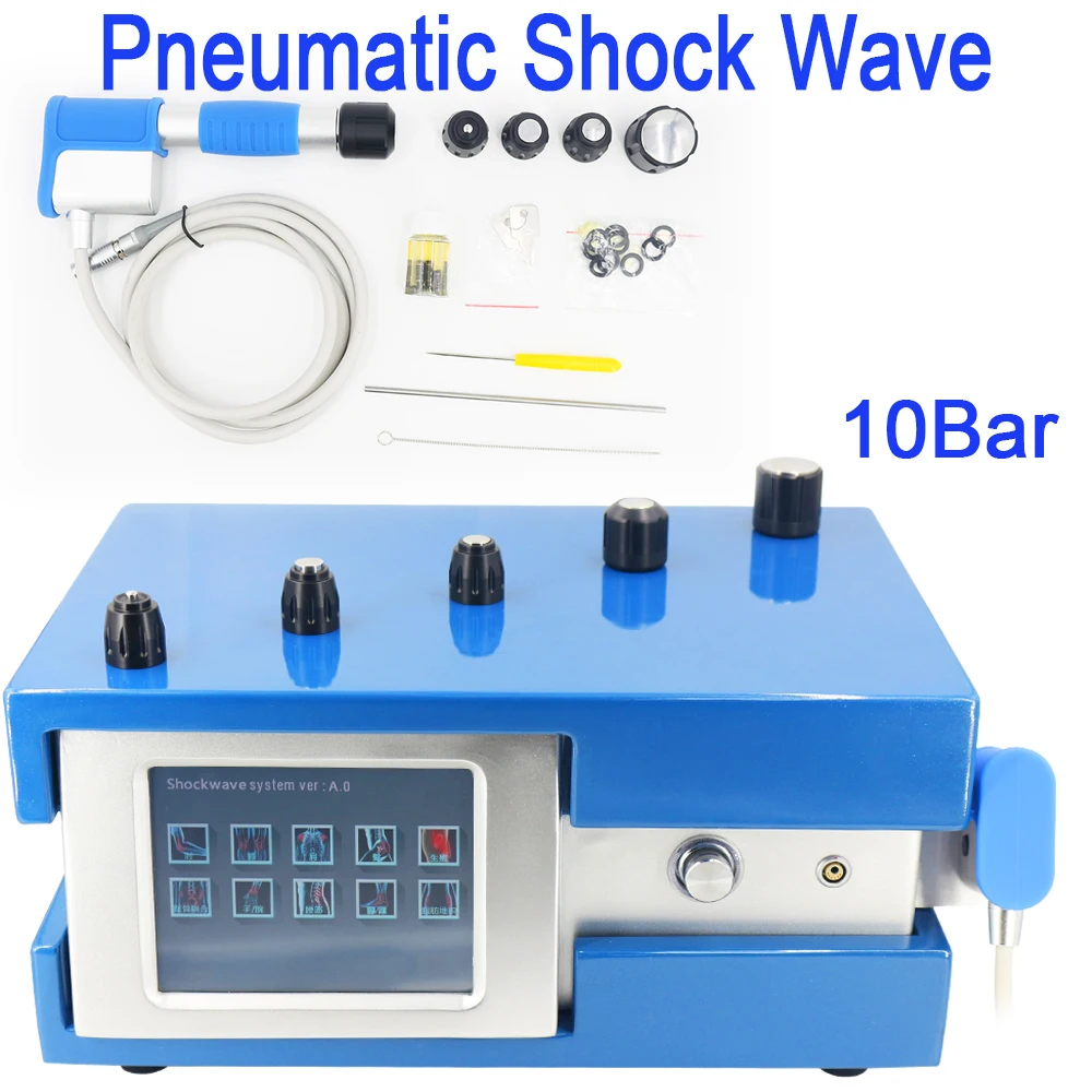 

Professional Pneumatic Shock Wave Tool Shockwave Therapy Machine For Men ED Treatment And Relief Joint Pain Body Muscle Massger