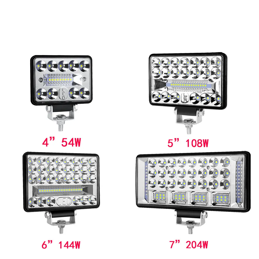 6 X 18W LED De Trabajo 12V 24V Offroad Projector Para Tractor Excavador Proyectores Ip67 91281871