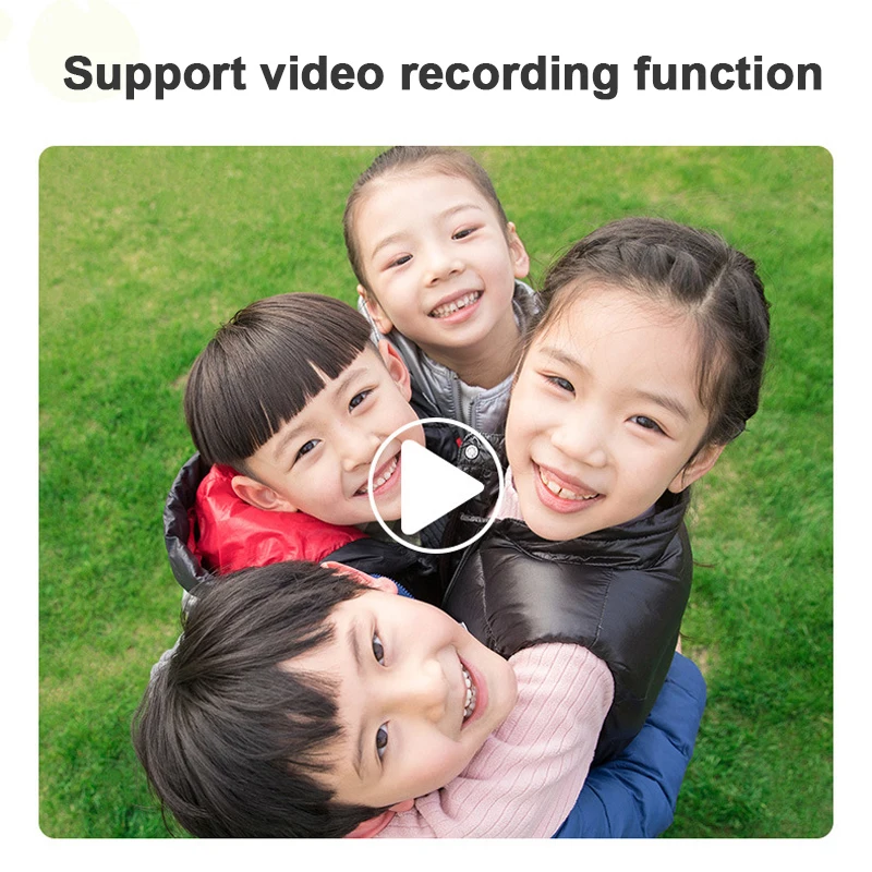 여아 및 남아용 디지털 키즈 카메라, 어린이 장난감 비디오, 생일 크리스마스 선물, 십대 선물, 야외 핑크 블루